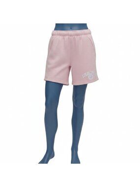 Lululemon XS Scuba Mid-Rise Oversized Short 7" Graphic Pink Haze Embroidered NWT